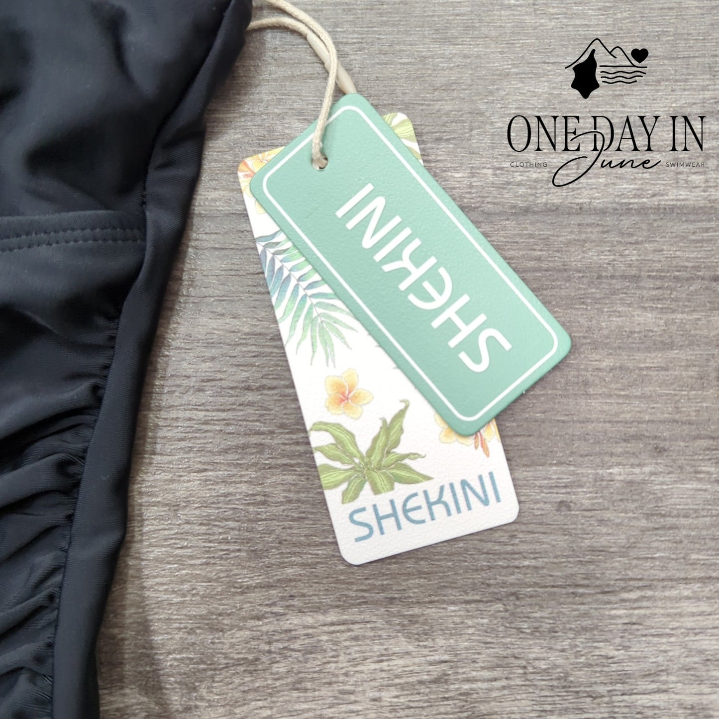 Shekini Twist Front Boyshort Swimdress One Piece Swimsuit Size S