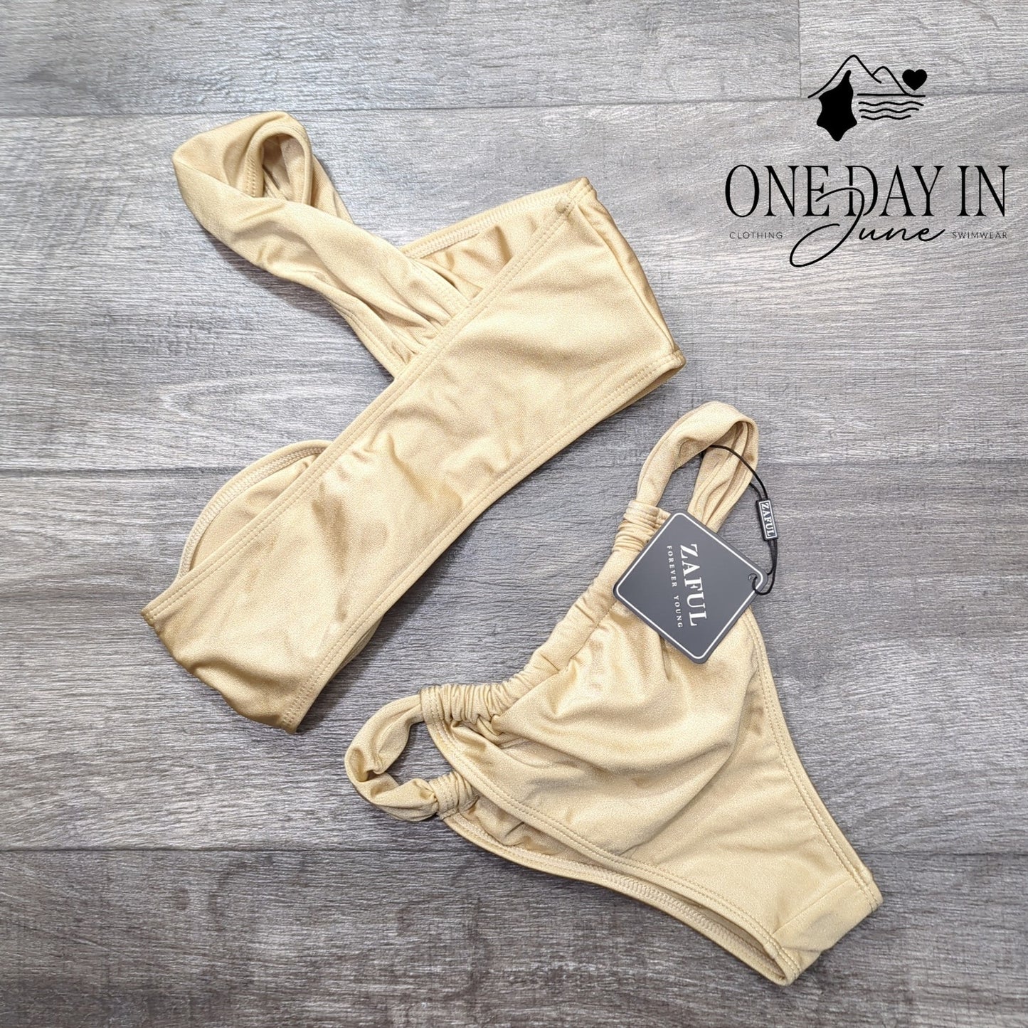 Zaful One Shoulder Bikini Swimsuit Size S