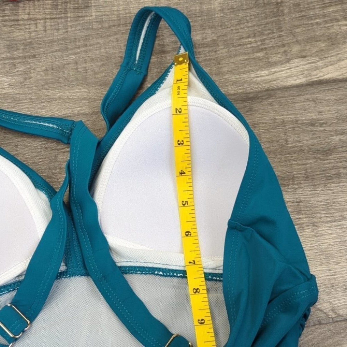 Cluci Ruched Crossover Back One Piece Size M