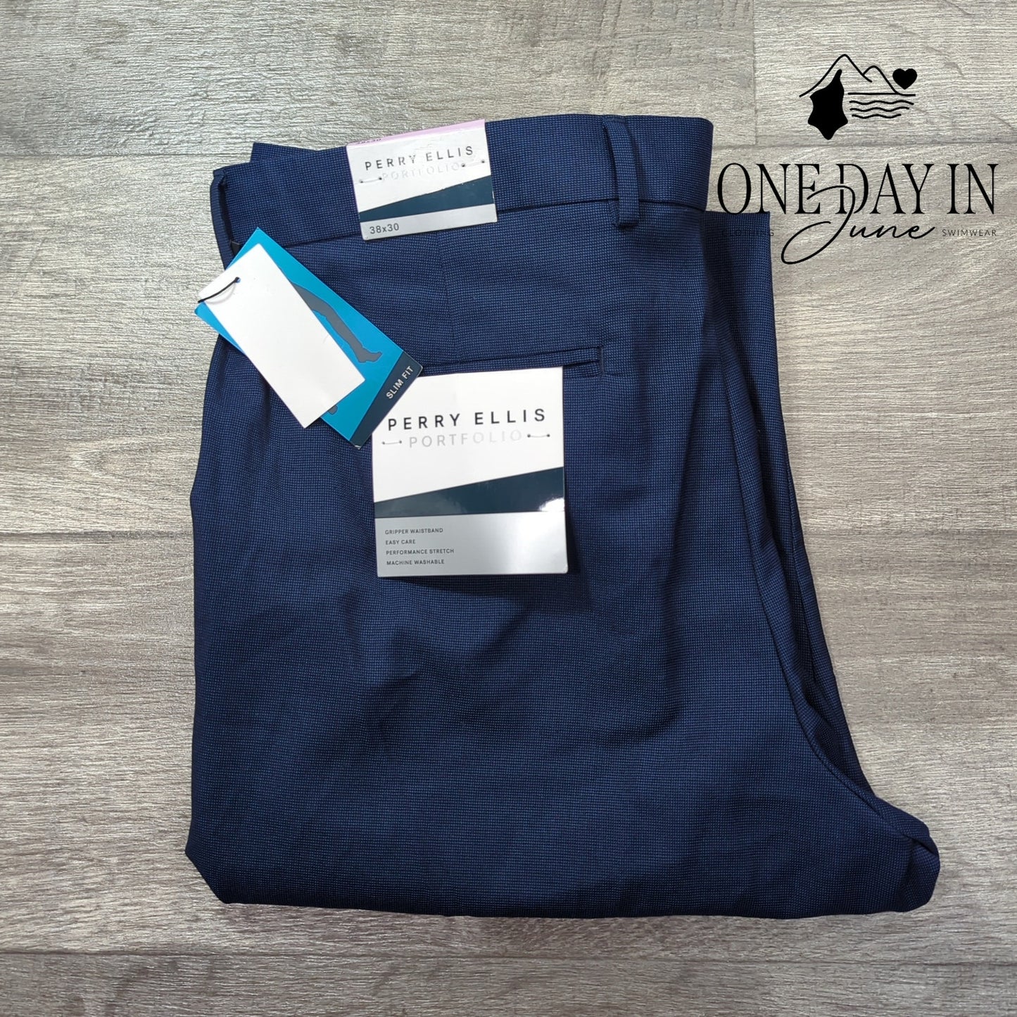 Perry Ellis Portfolio Slim Fit Pants Size 38X30