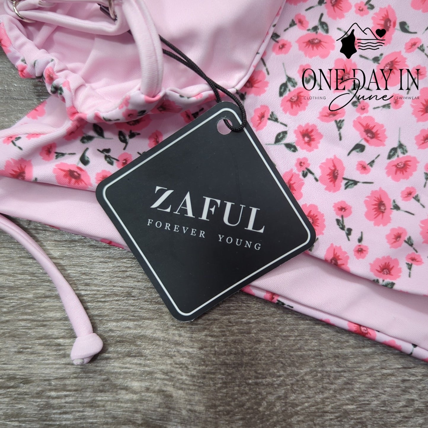 Zaful Triangle Tie Side Bikini Swimsuit Size M
