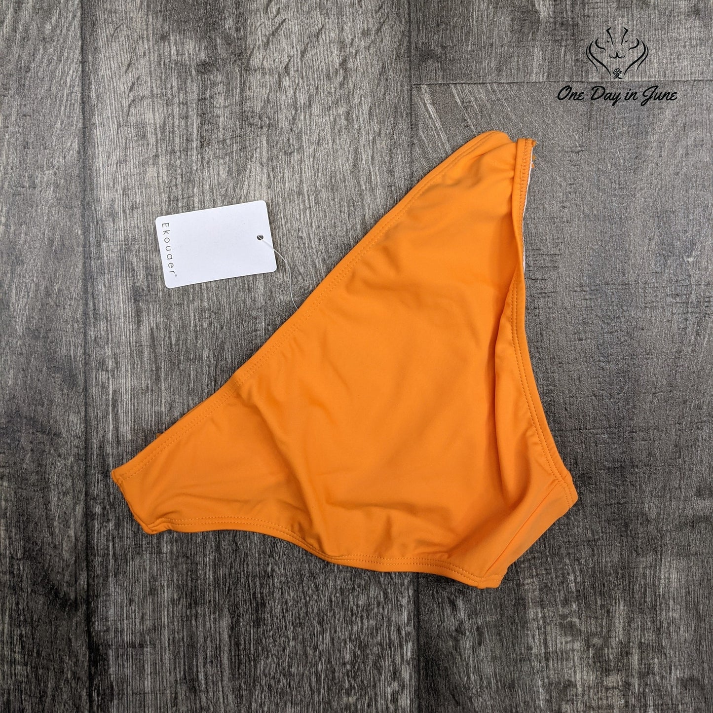 Ekouaer Strappy Side Bikini Bottom Swimsuit Size S