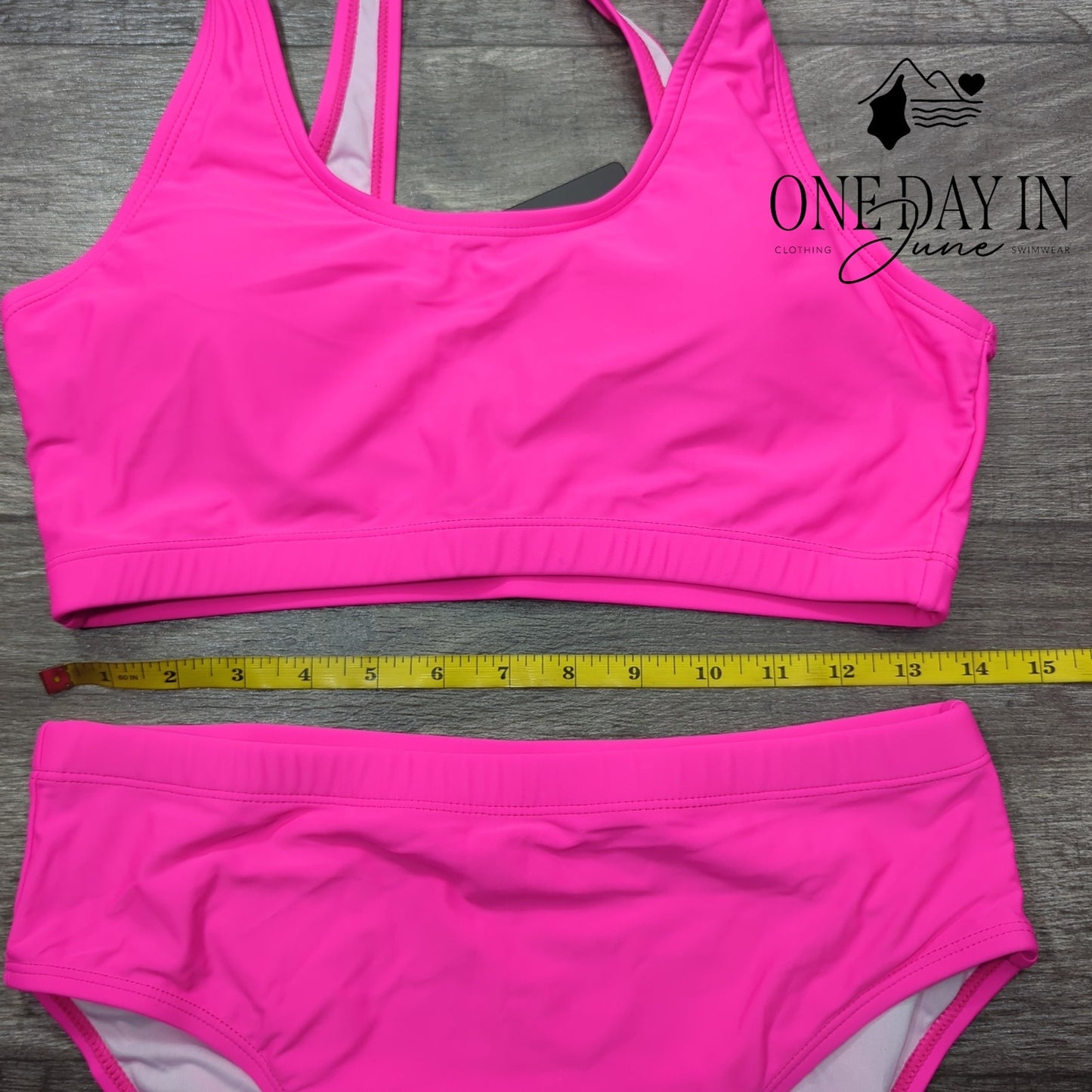 Tempt Me Crop Bikini Swimsuit Size L