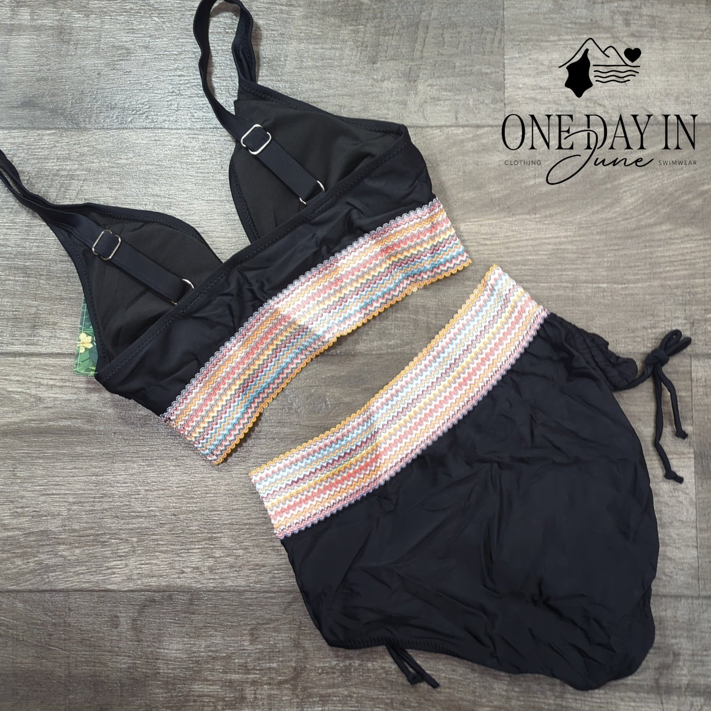 Blooming Jelly High Waist Bikini Swimsuit Size M