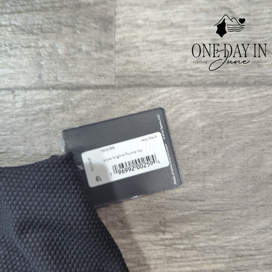 Spanx Textured Ruffle Bikini Top Size S