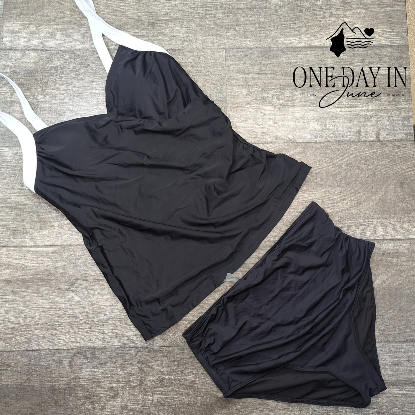 Tempt Me High Waist Tankini Swimsuit Size XL