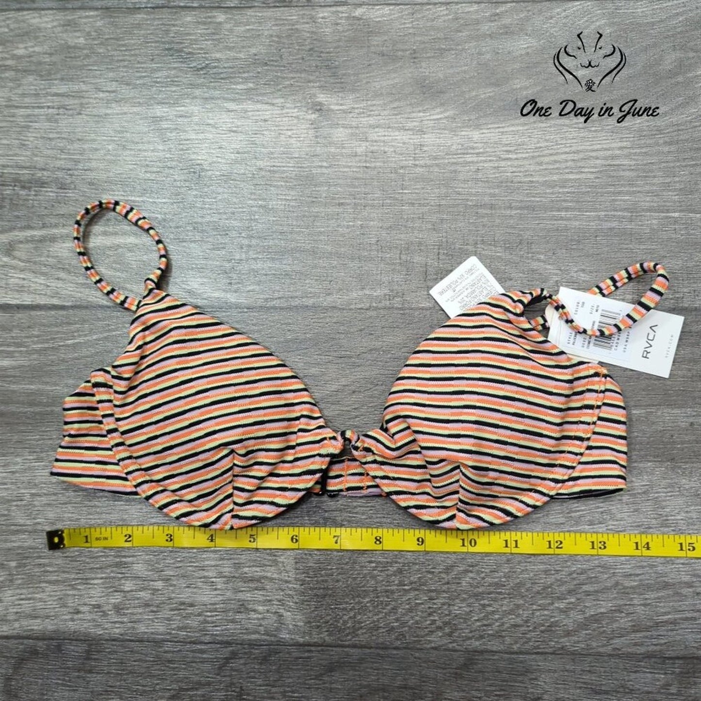 RVCA Cosmic Way Underwire Bikini Top Size M