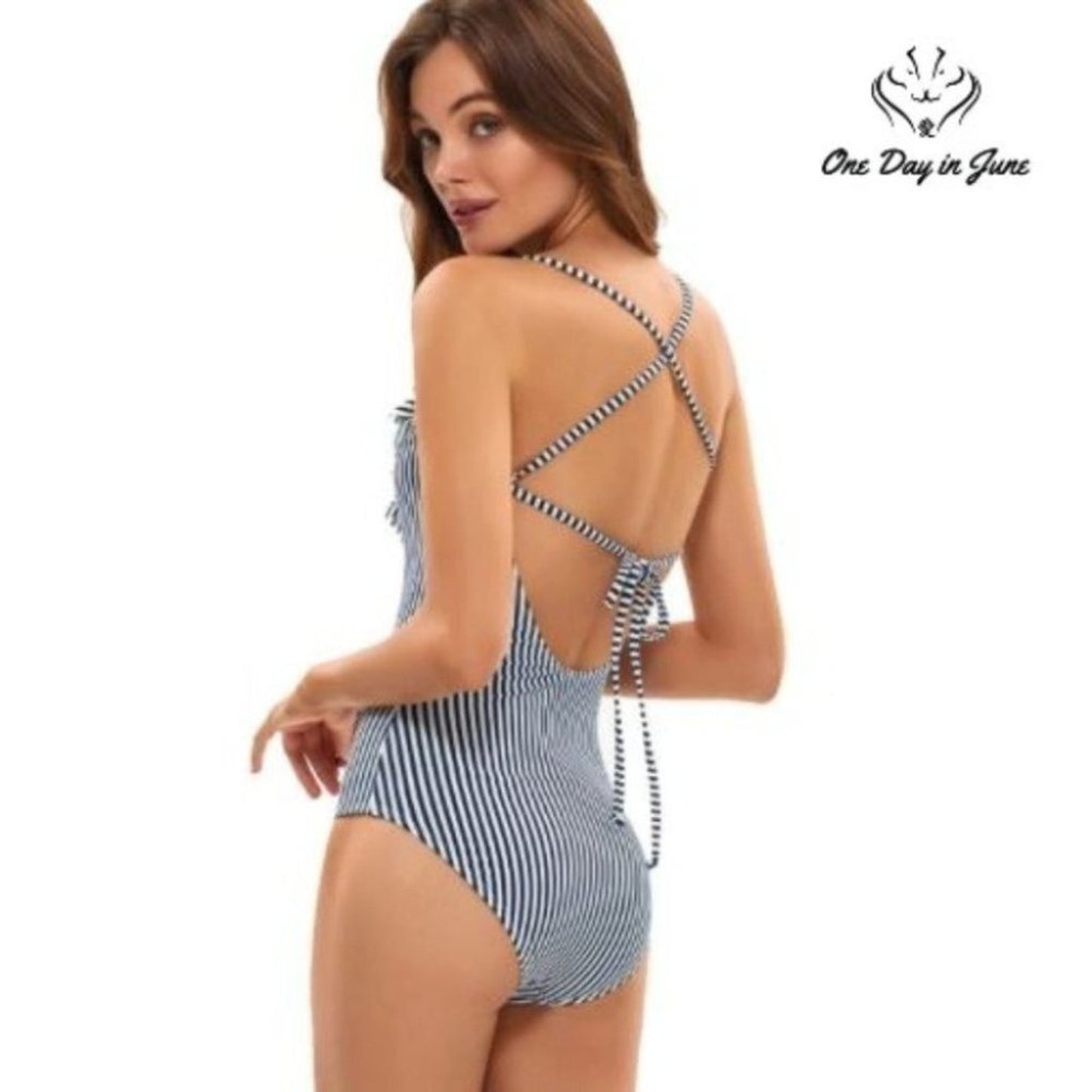 Teenhi Halter/V Neck One Piece Size 8