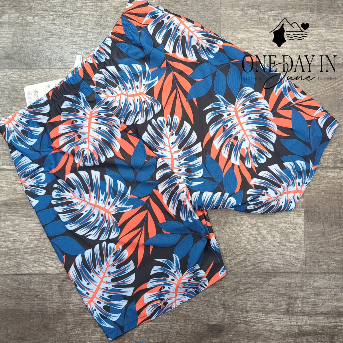 PatPat Tropical Floral Leaf Print Boardshorts Swim Trunks NWT Size XL