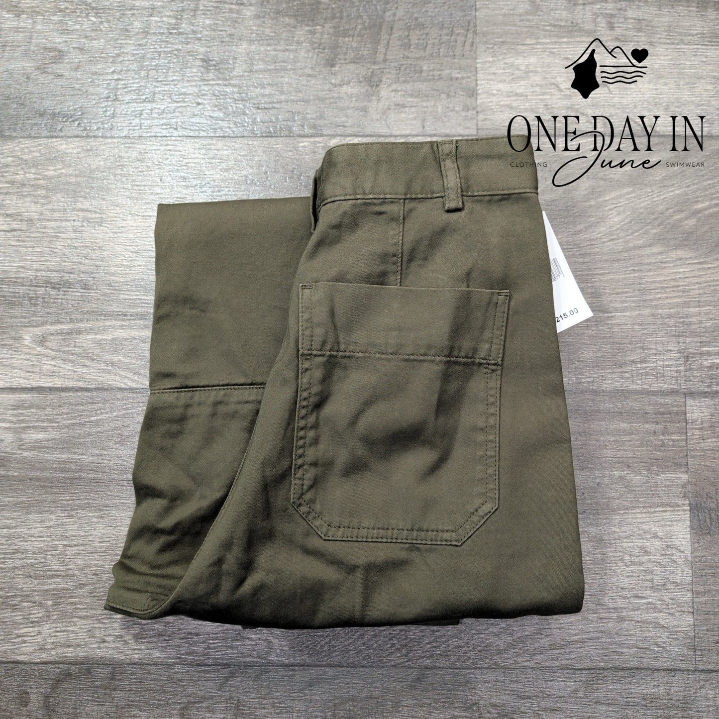 AG Adriano Goldschmied Cargo Crop Pants Olive Green Utility NWT $215 Size 4 (27)