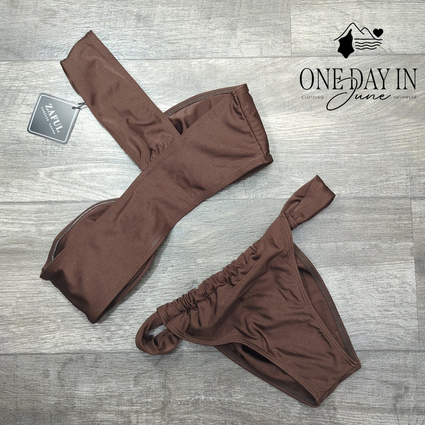 Zaful One Shoulder Bikini Swimsuit Size M