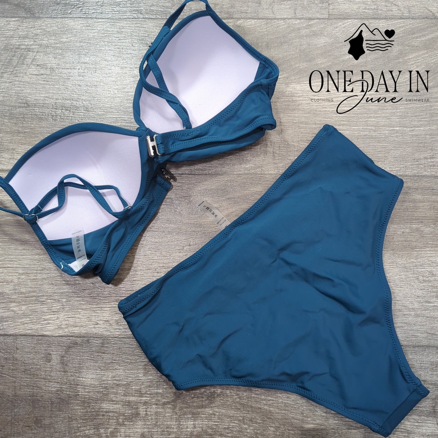 Aleumdr Molded Cup Tummy Control Bikini Swimsuit Size M