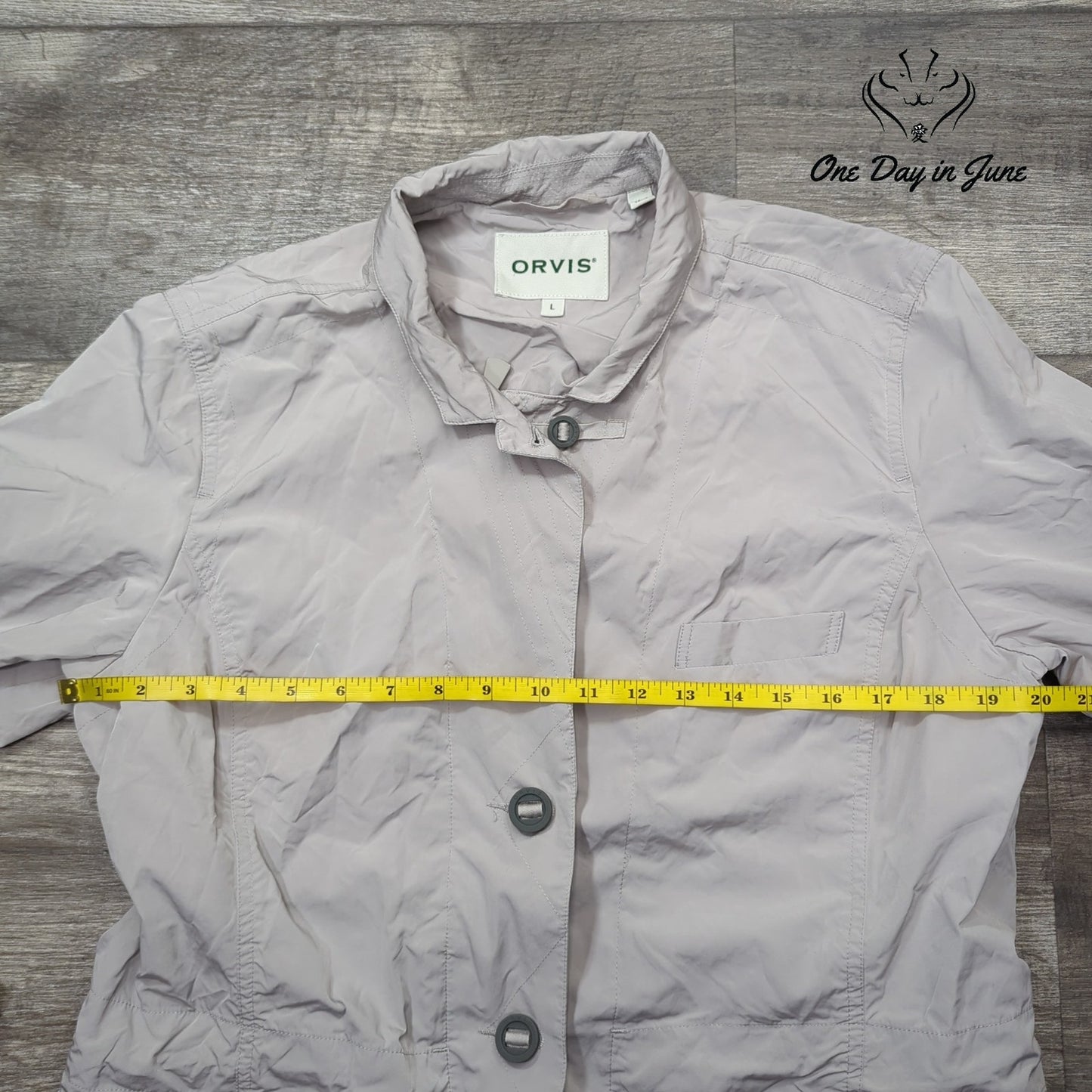 Orvis Zip Front Windbreaker Jacket Size L