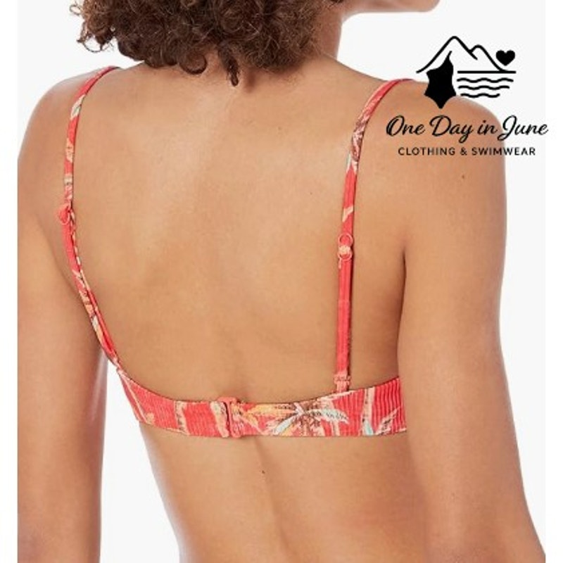 Body Glove Tropical Ribbed Underwire Bikini Top Size M