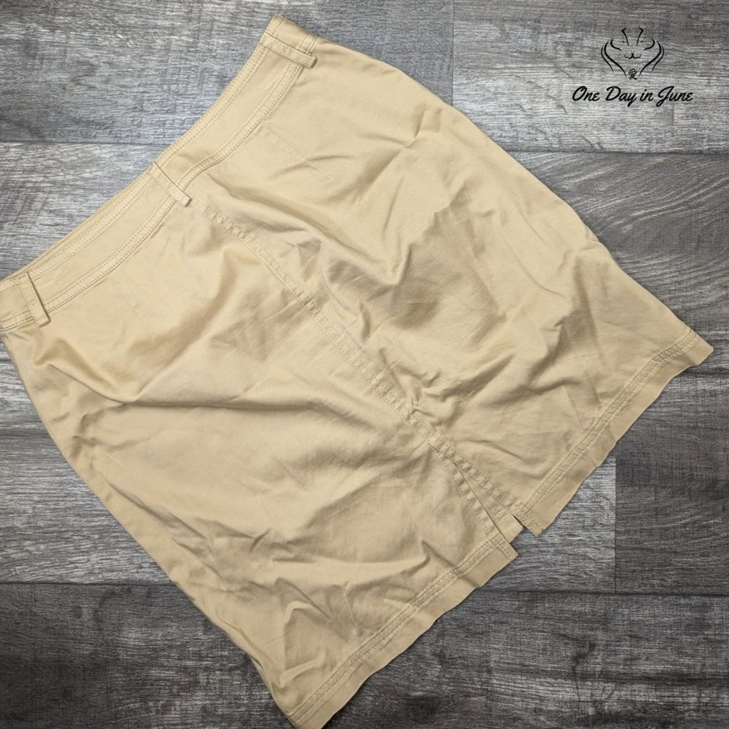 Jones New York Signature Petite Button Front Skirt Size 6P