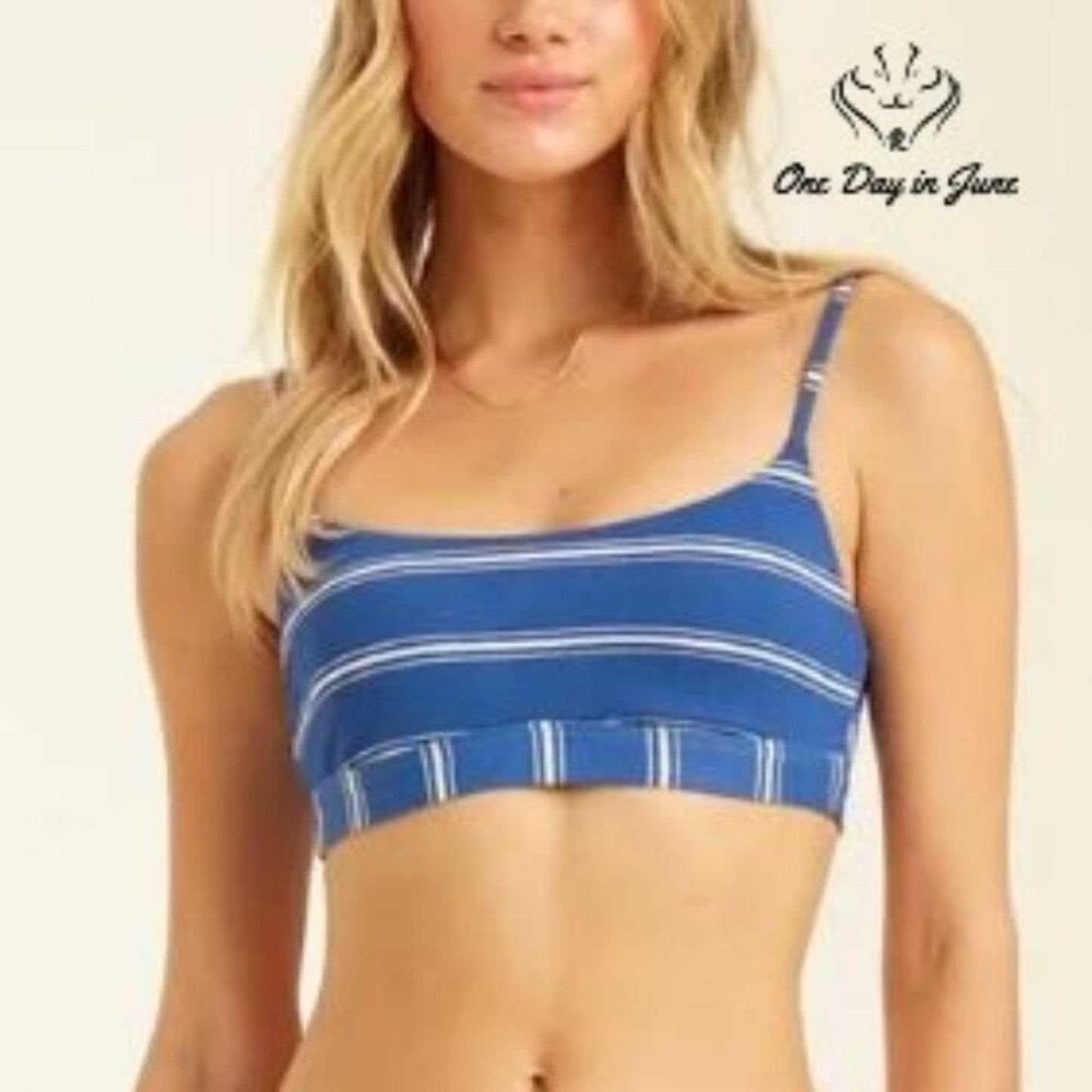 Billabong Sea Beyond Mini Crop Bikini Top Size XL