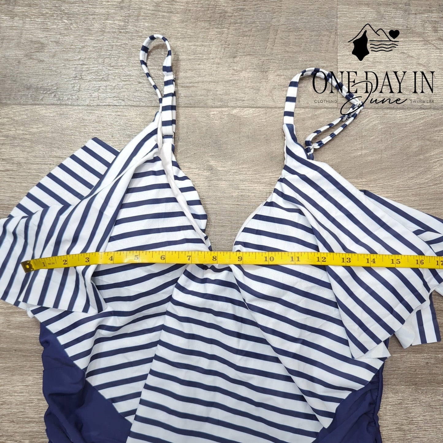 Adisputent Tummy Control Flounce One Piece Swimsuit Size XXL