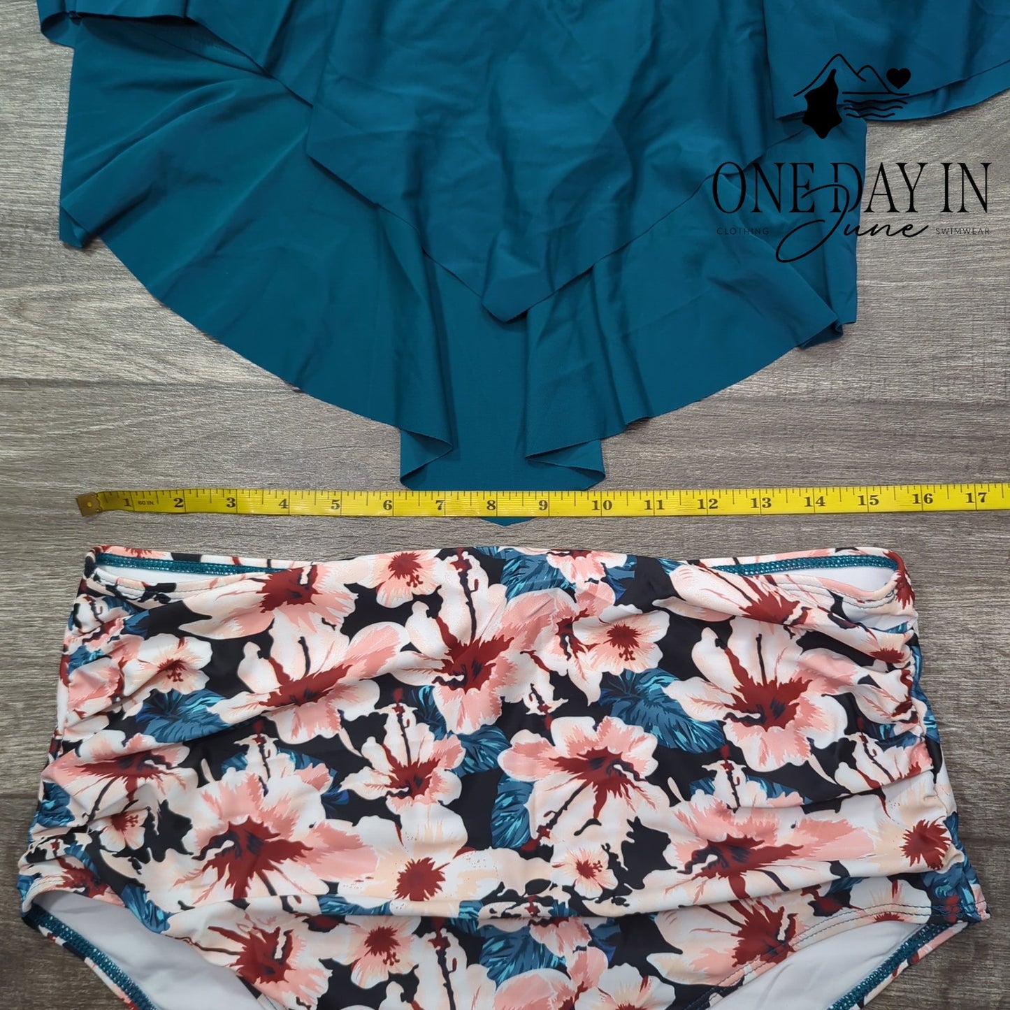 Tempt Me Plus Size Tummy Control High Waist Flounce Bikini Swimsuit Size XXL