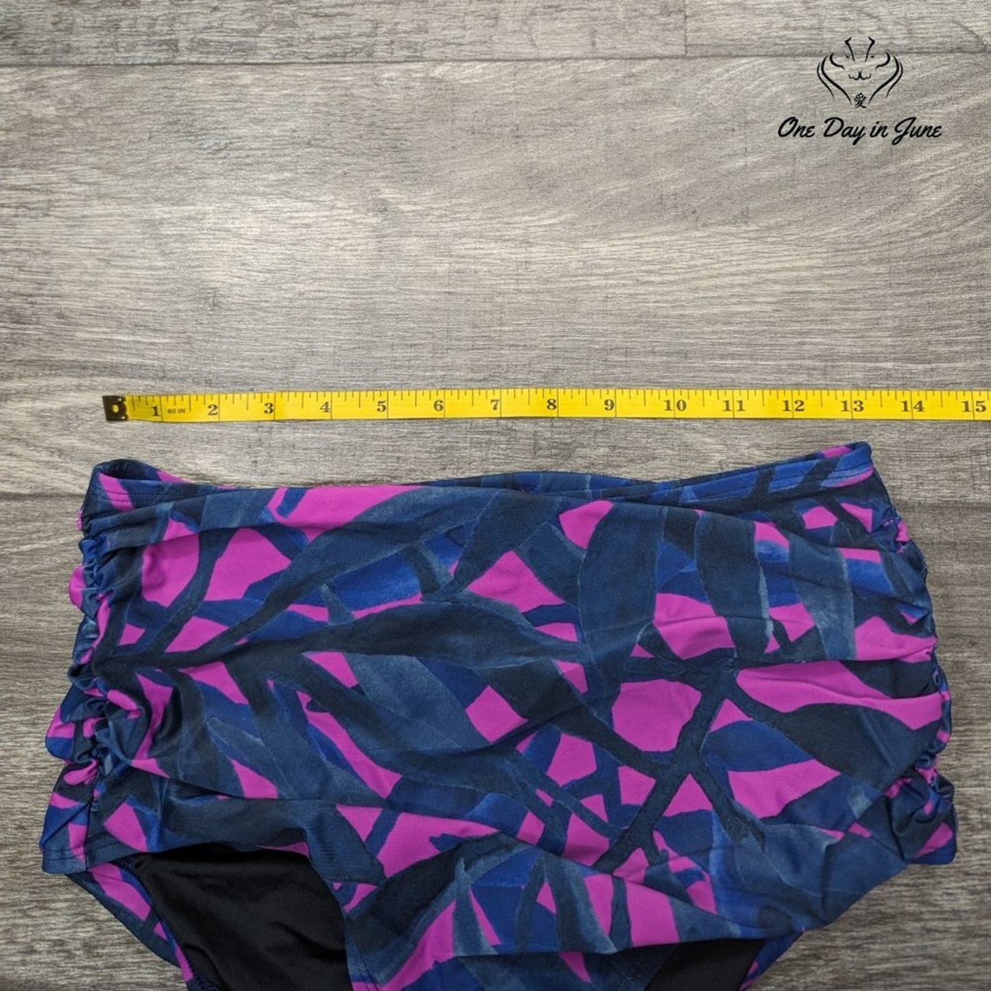Coastal Blue High Waist Bikini Bottom Size S