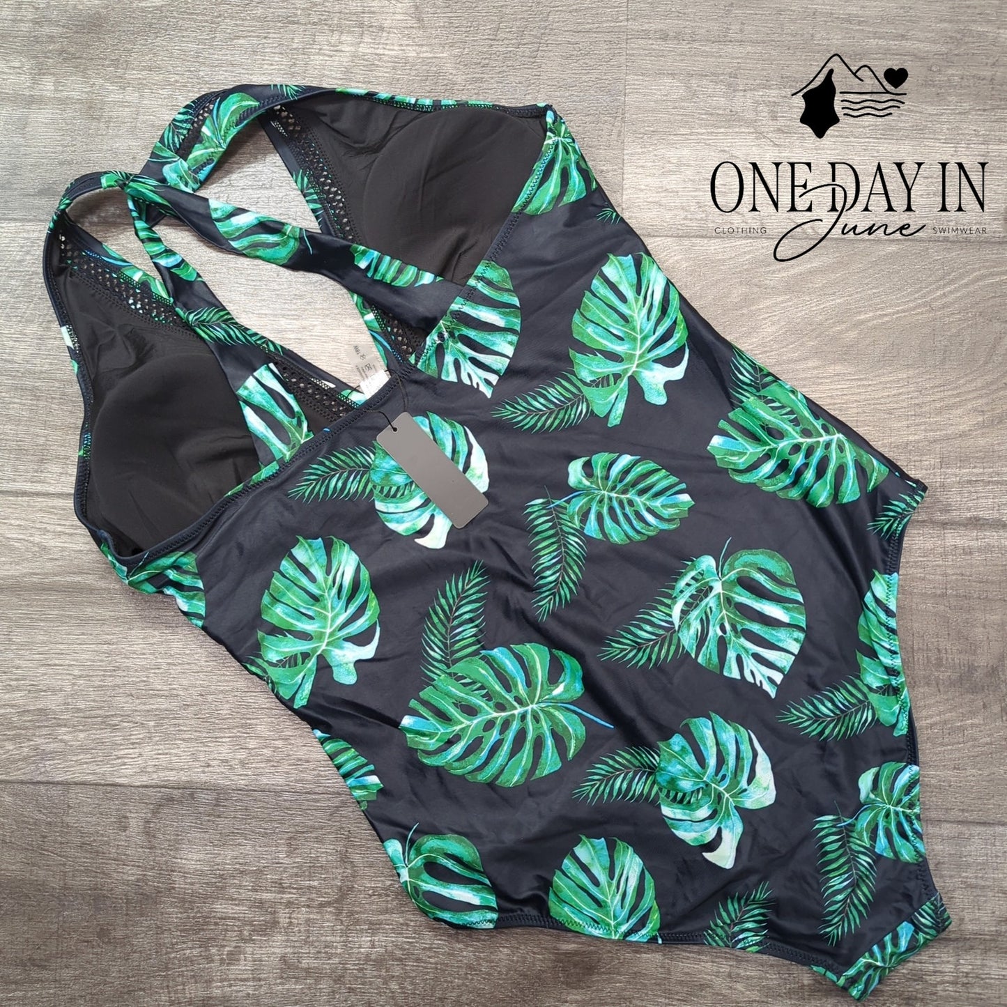 Tempt Me Plus Size V Neck Cross Back One Piece Swimsuit Size 18W