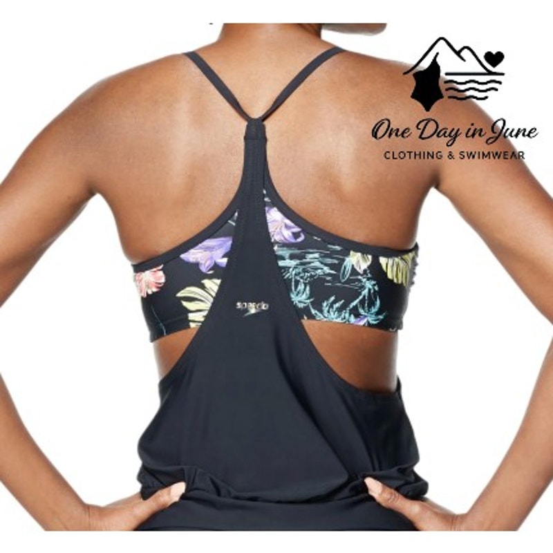 Speedo Racerback Double Up Tankini Top Size L