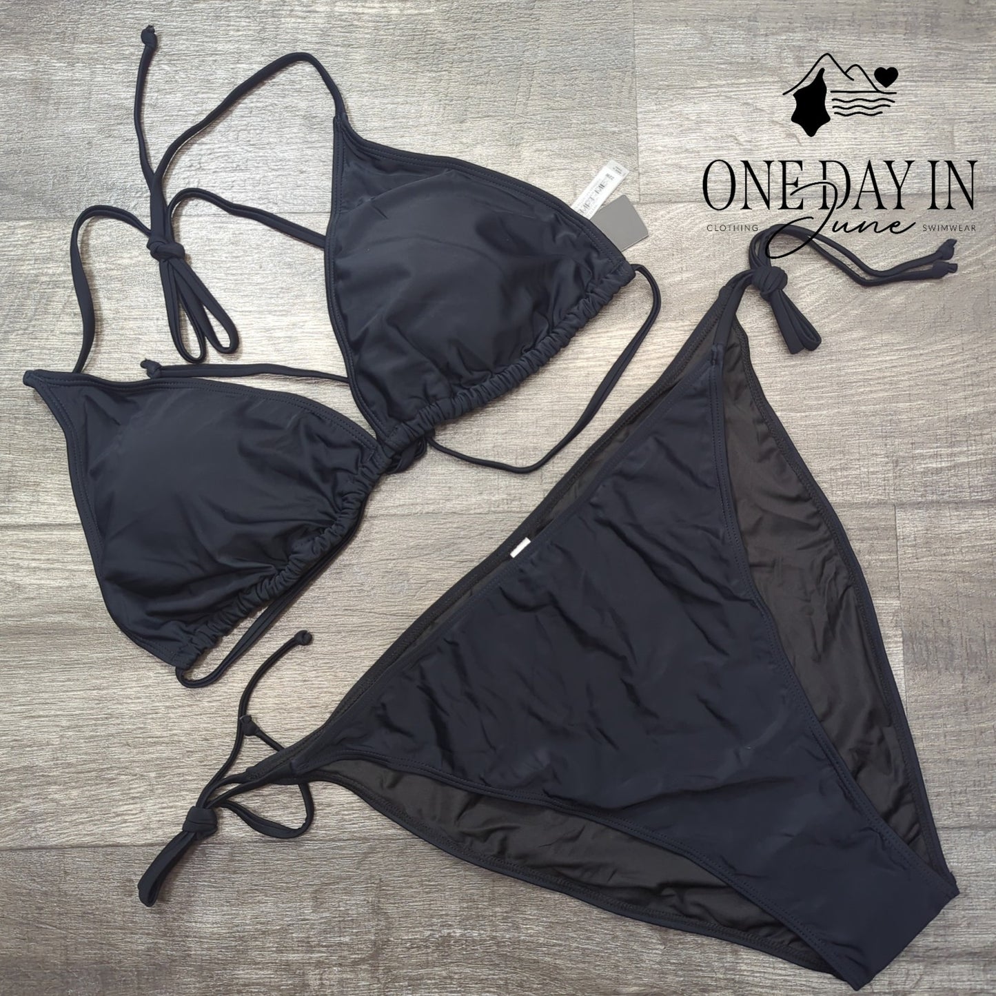 Tempt Me Halter Tie Back Tie Side Bikini Swimsuit Size 22W