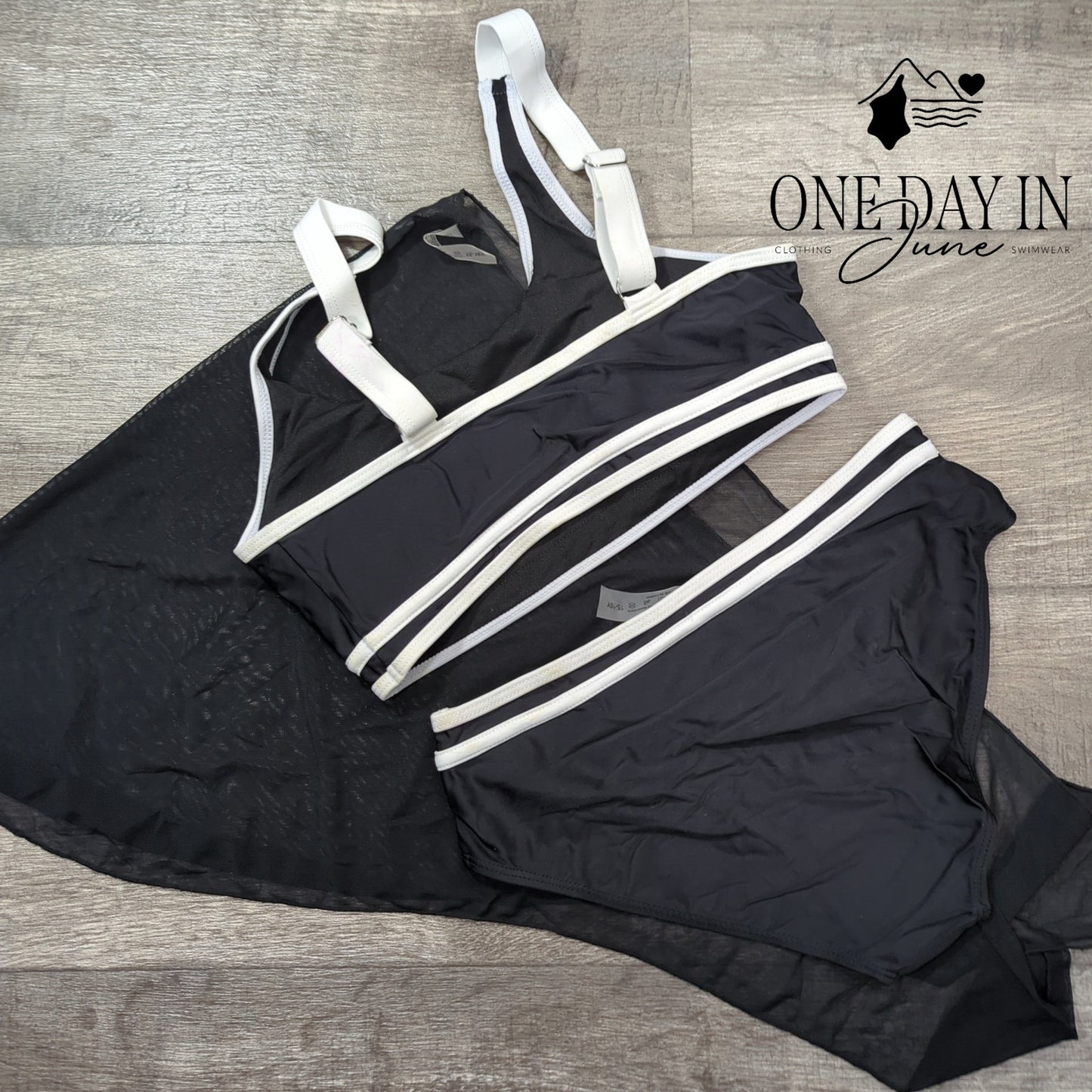 Charmo Crop 3 Piece Bikini Swimsuit Size 15-16Y