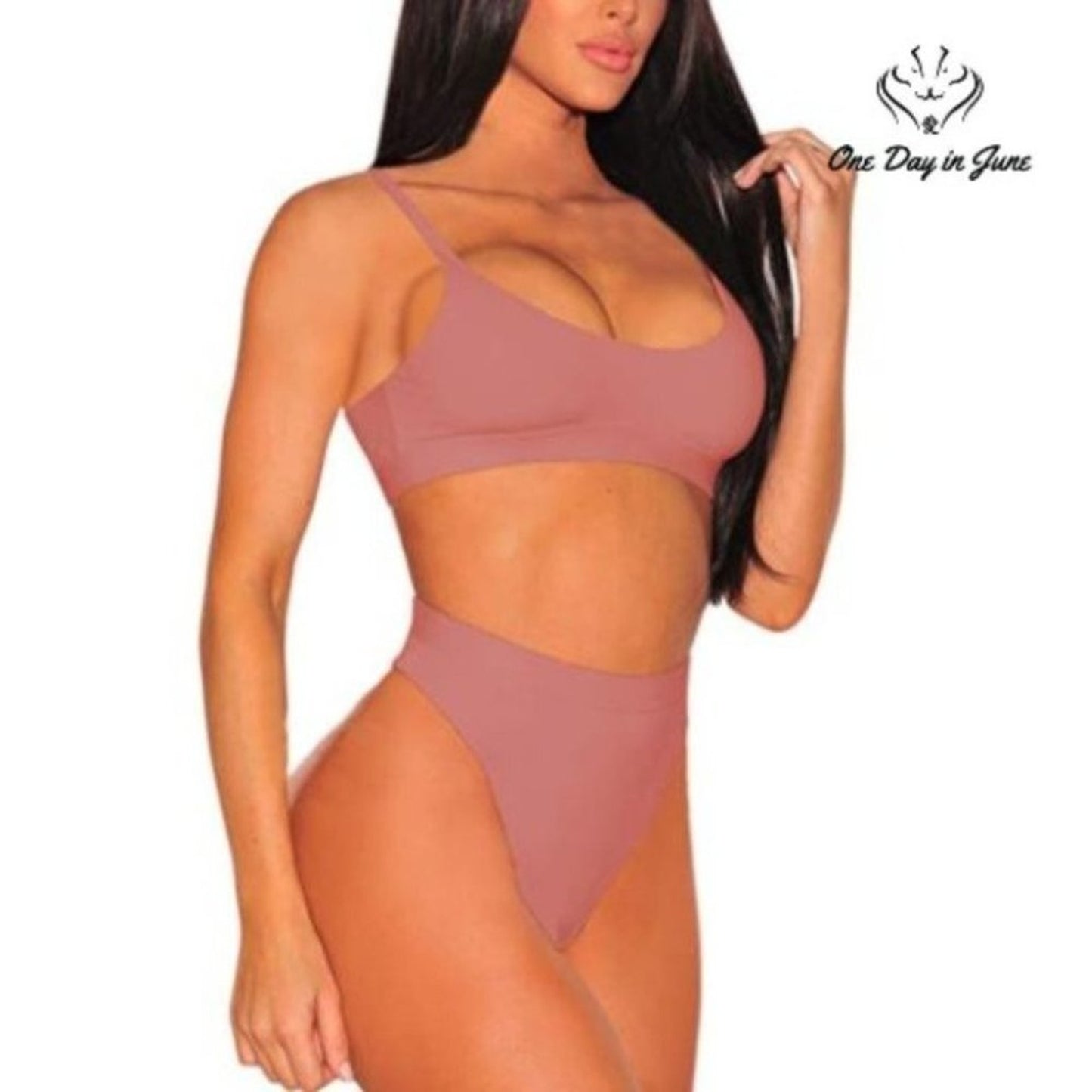 Pink Queen High Cut Cheeky Bikini Size M