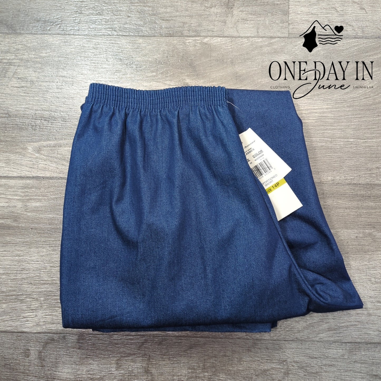 Alfred Dunner Petite Pull On Crop Jeans Size 14P