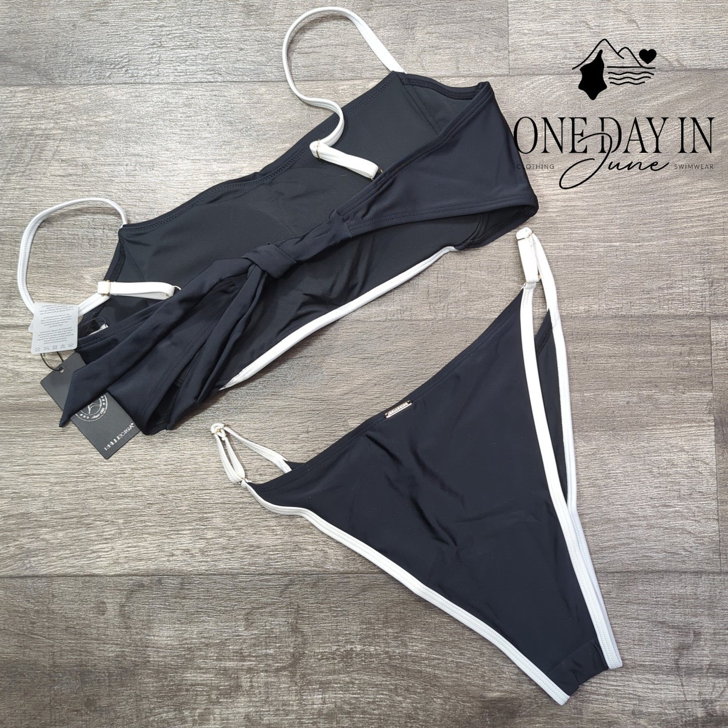 Relleciga Tie Back Bikini Swimsuit Size L