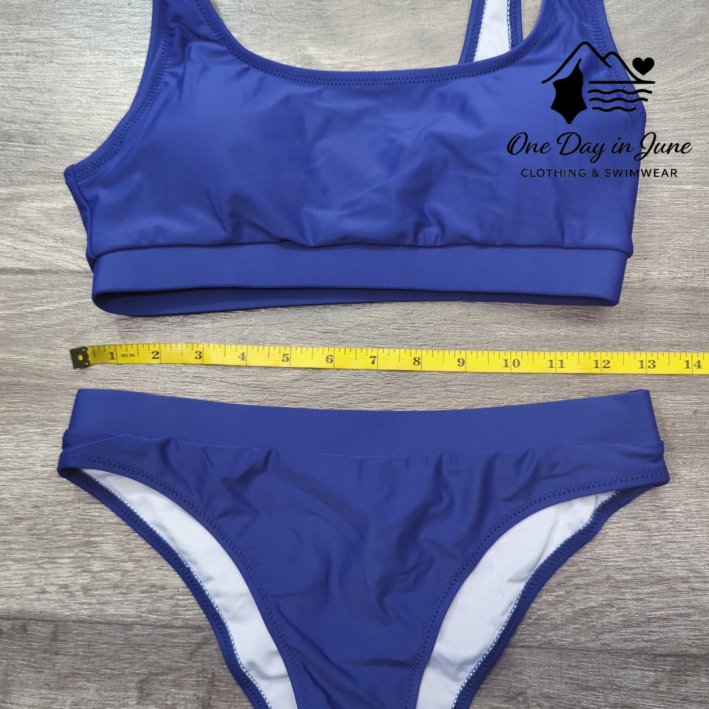 Aqua Eve Crop Top Bikini Swimsuit Size S