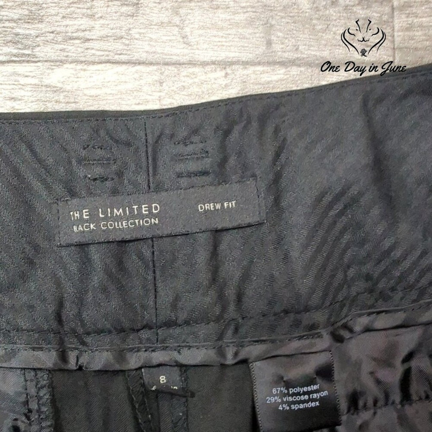 The Limited Black Collection Drew Fit Shorts Size 8