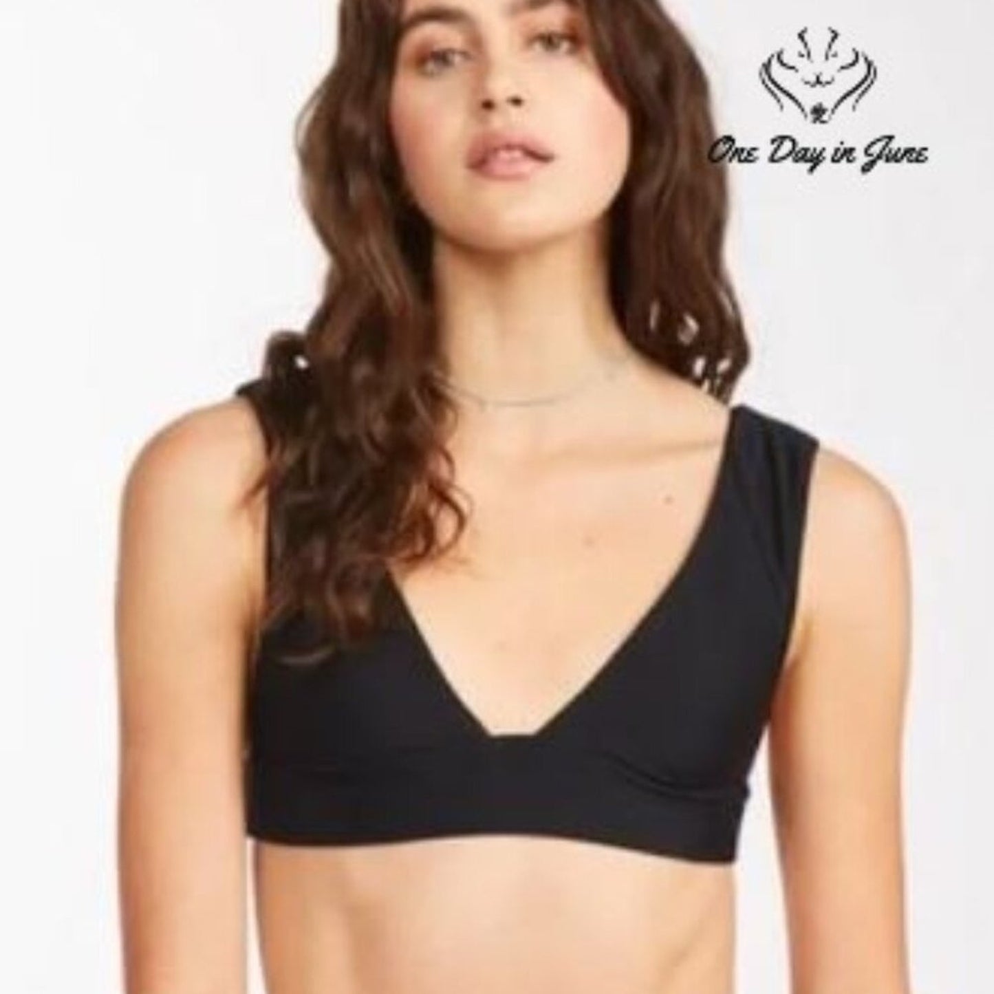 Billabong Sol Searcher Plunge Bikini Top Size M