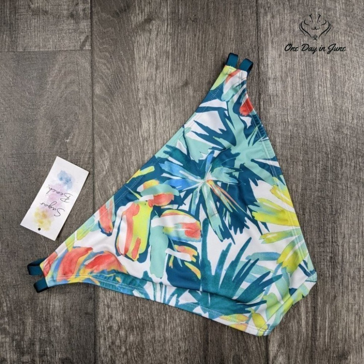 Sugar Beach Tropical Bikini Bottom Size XS