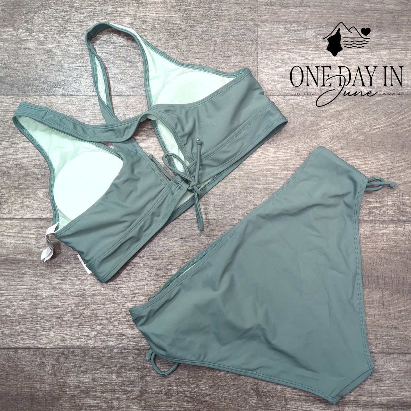 Cupshe Tie Back Tie Side Bikini Swimsuit Size XL