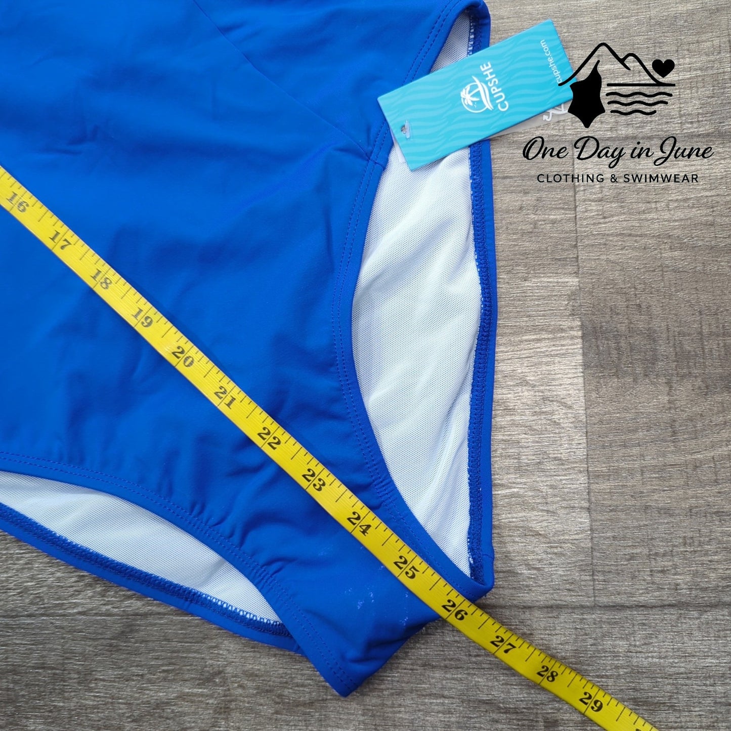 Cupshe Lace Up Back Sporty One Piece Swimsuit Size S