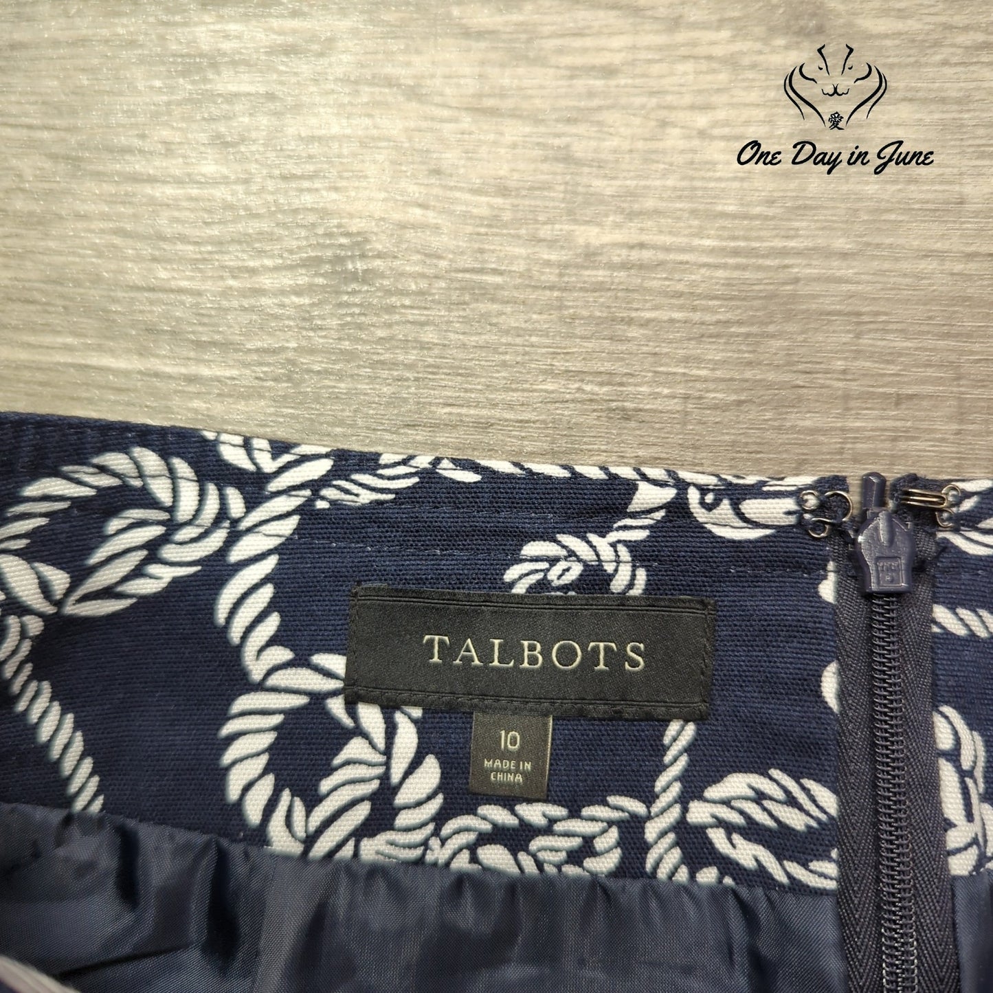 Talbots Nautical Skirt Size 10