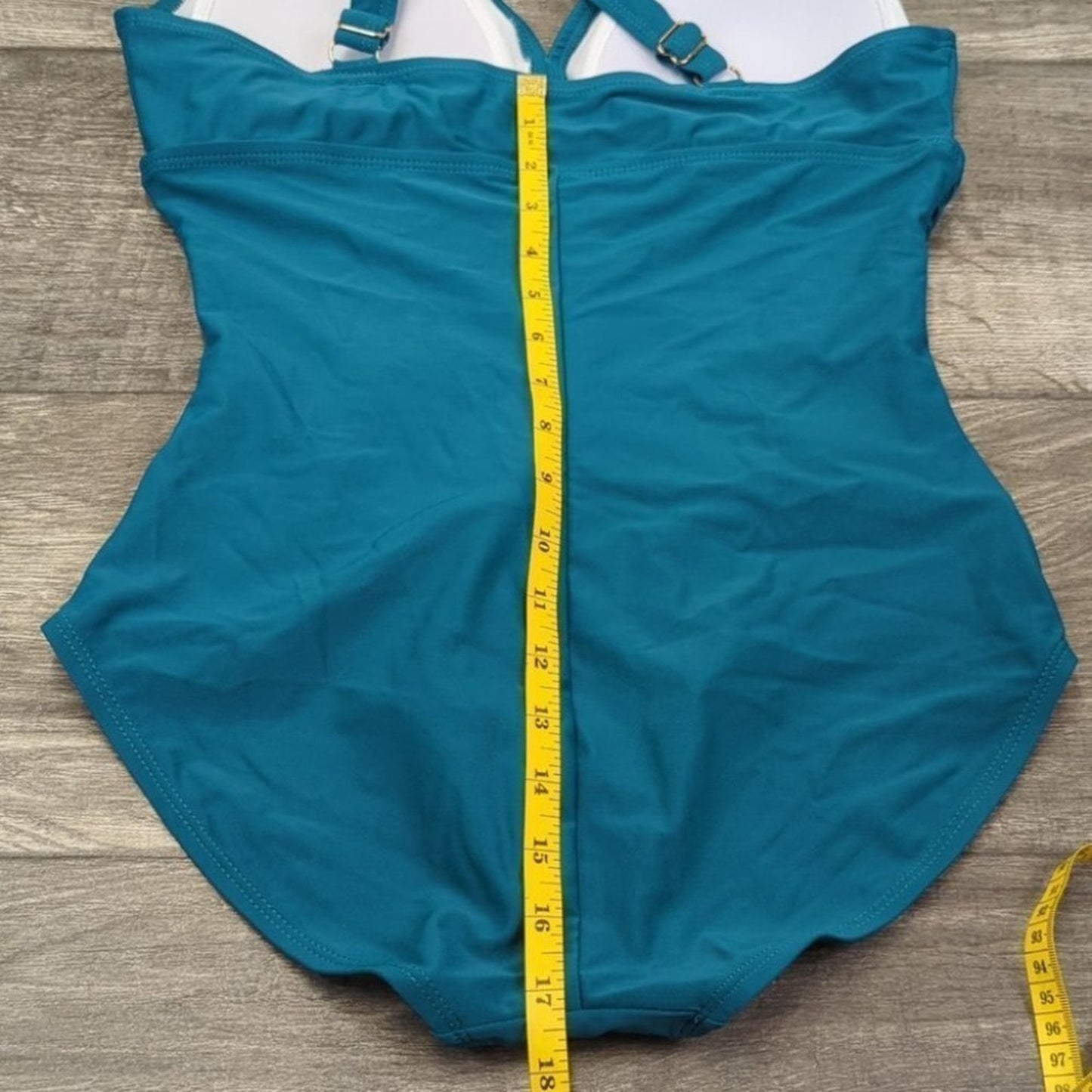 Cluci Ruched Crossover Back One Piece Size M