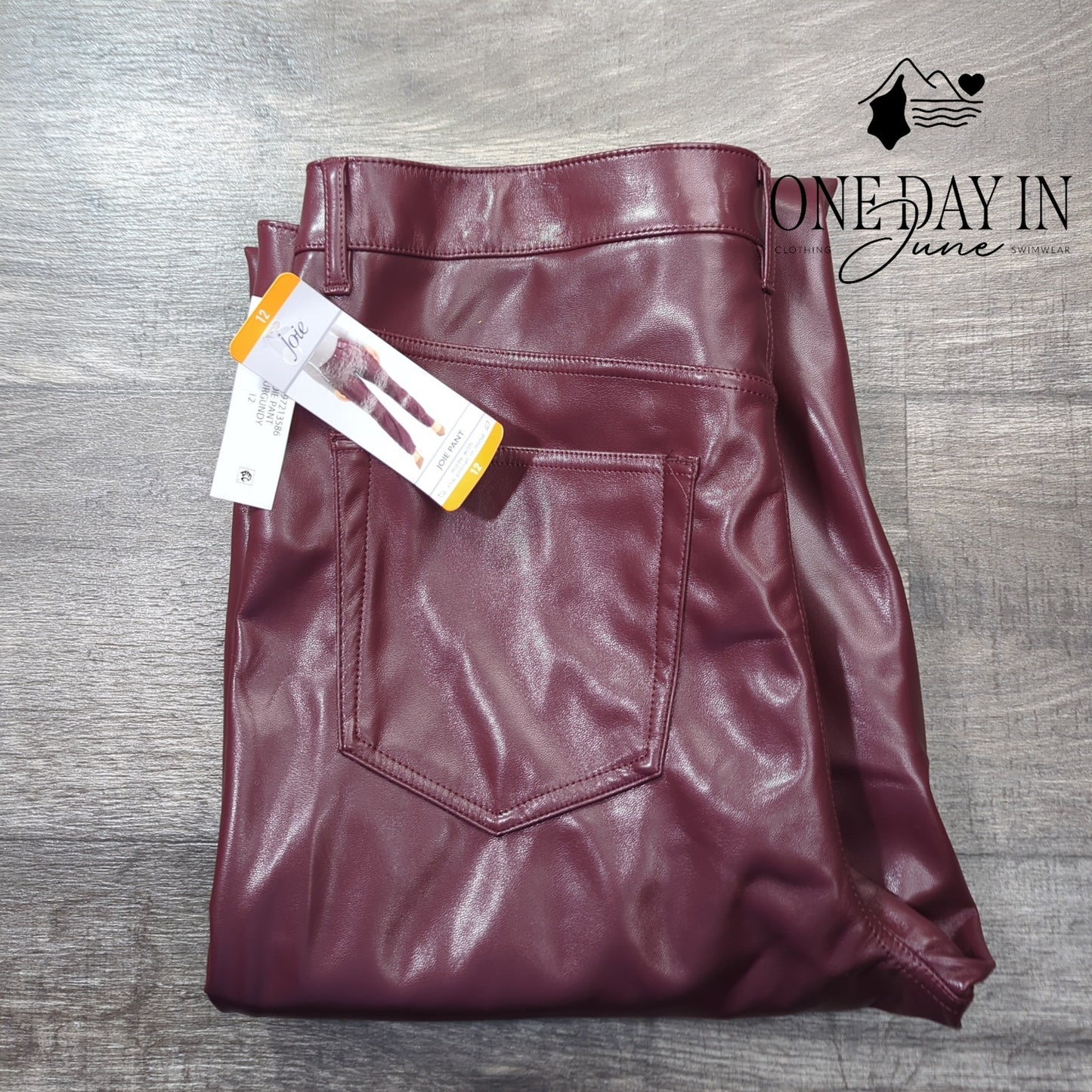 Joie Faux Leather Pants Size 12