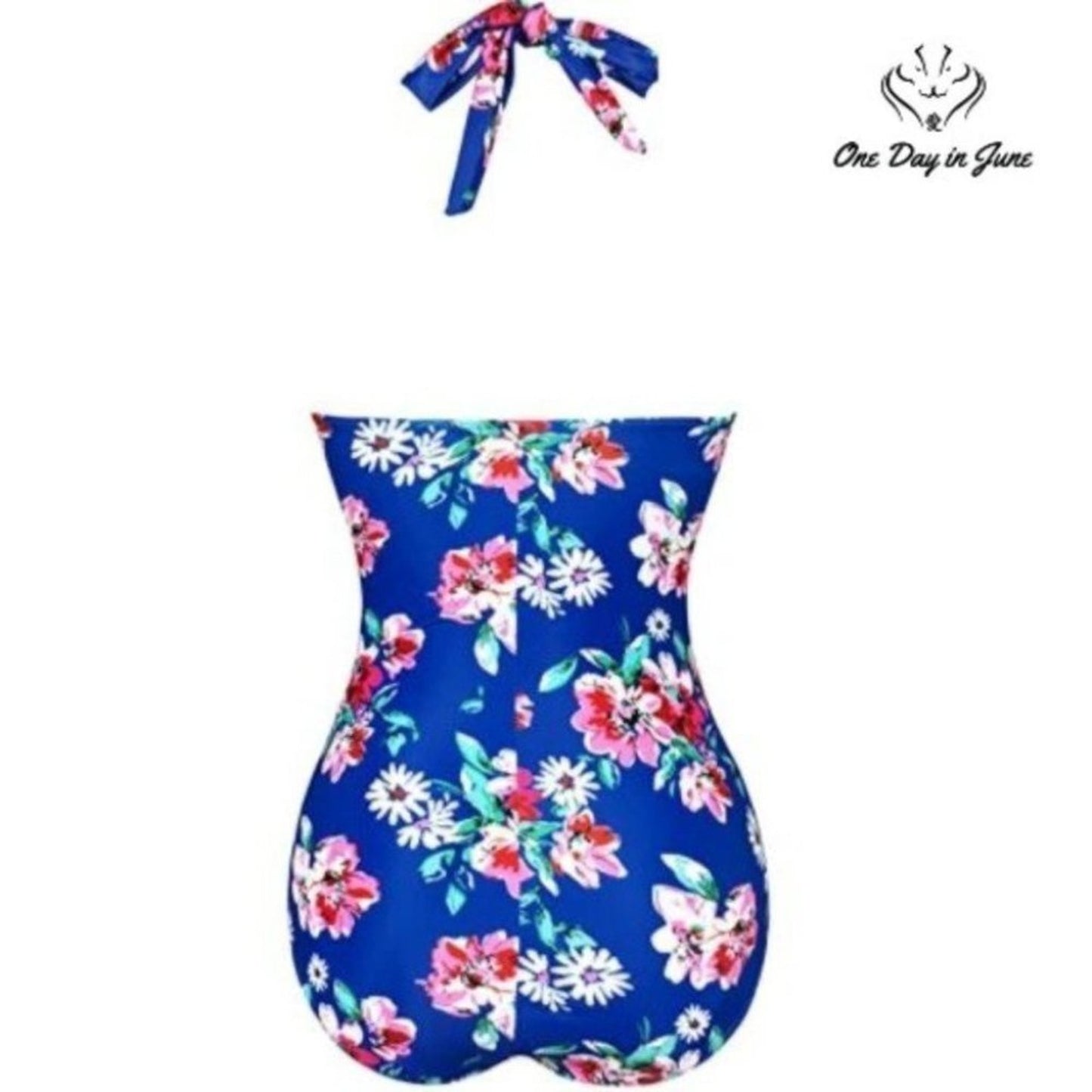 Gabrielle-Aug Retro Halter One Piece Size XL