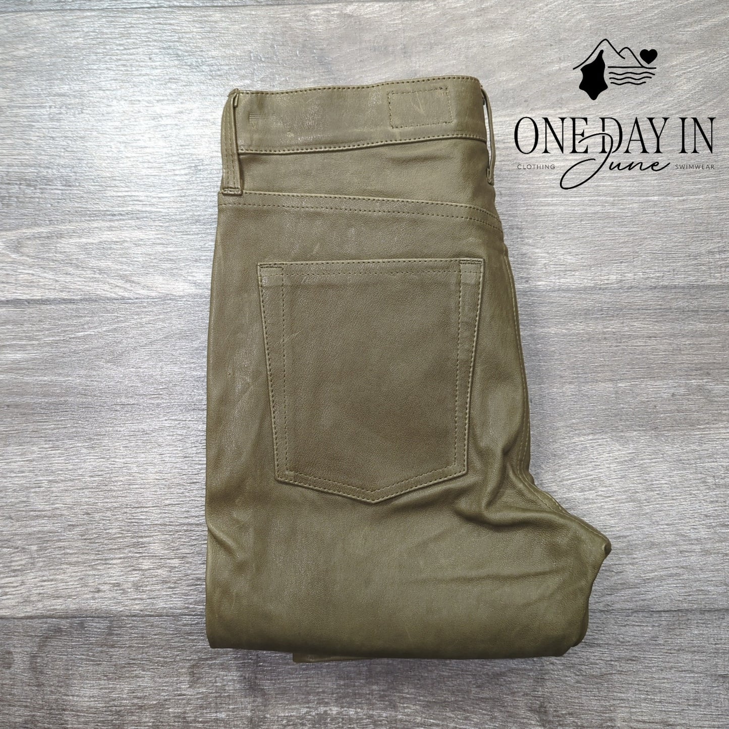 Adriano Goldschmied The Farrah Skinny Faux Leather High Rise Jeans Size 27 (4)