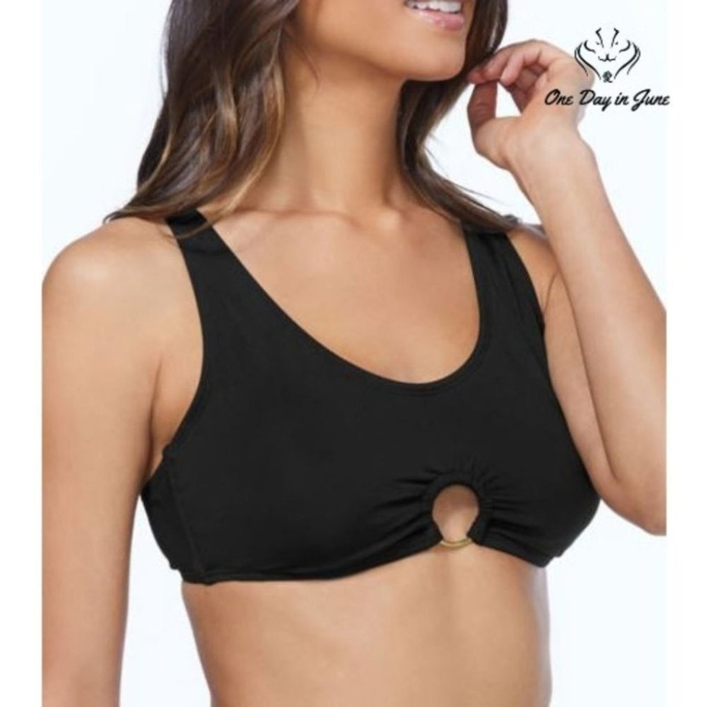 Ambrielle Bralette Bikini Top Size S