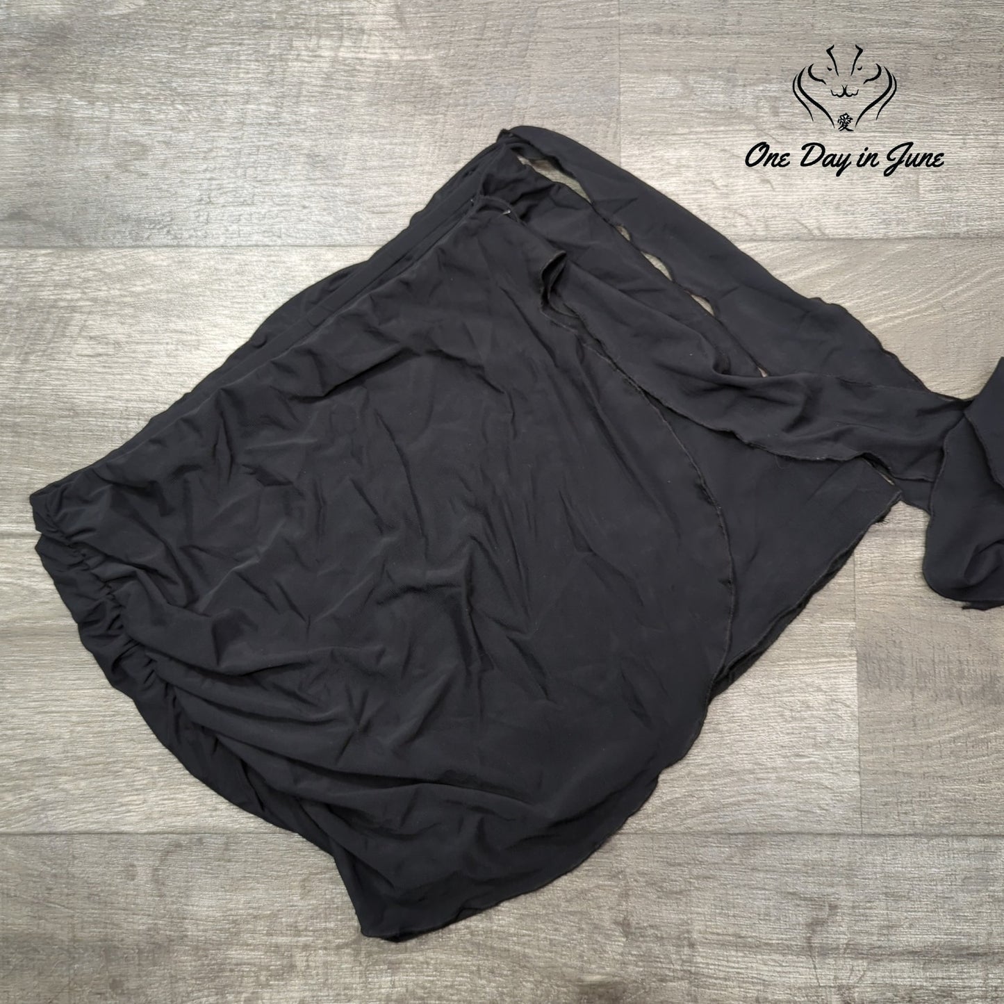 Good American Sheer Lined Mini Skirt Size XL