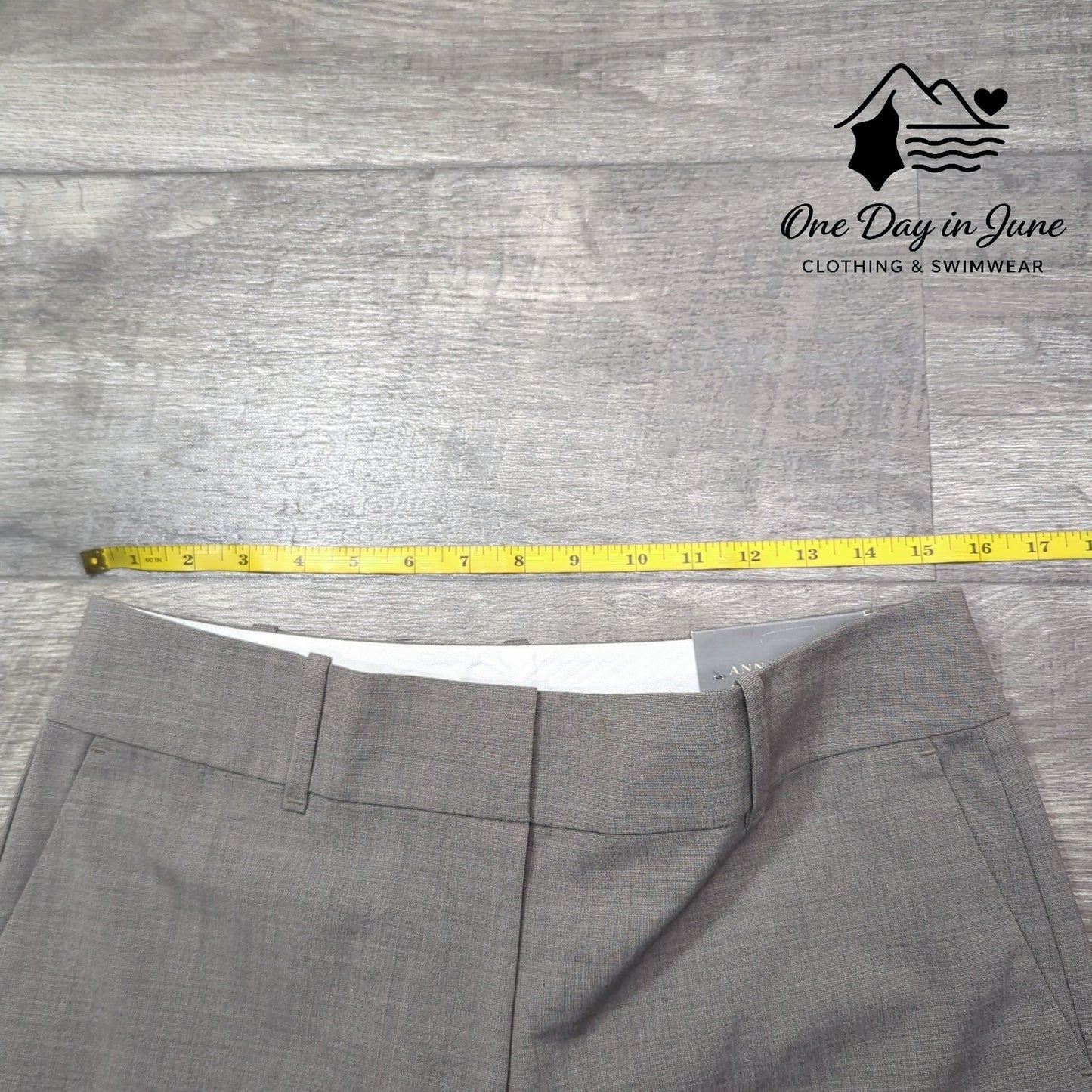 Ann Taylor Signature Fit Wool Wide Leg Pants Size 8