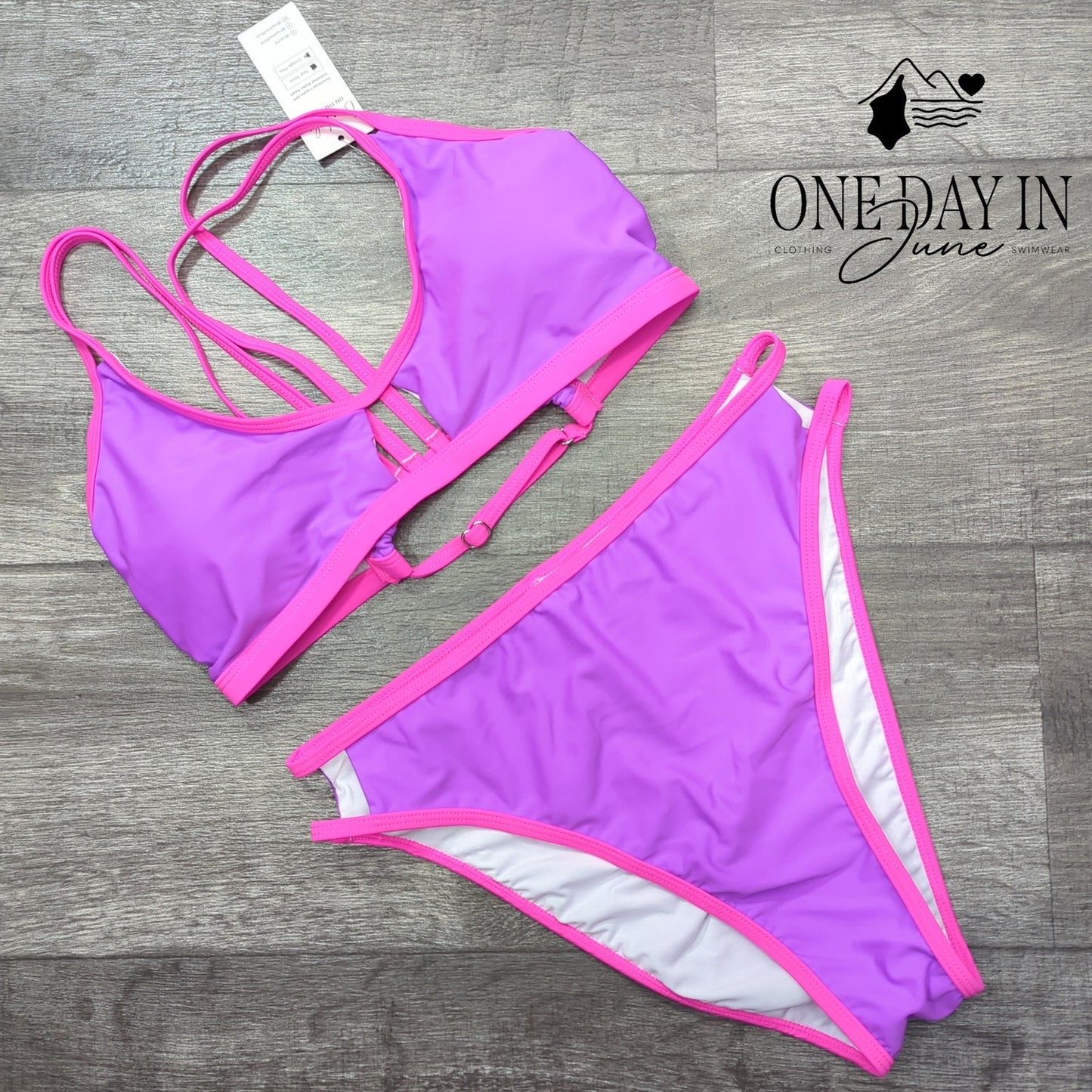 Cupshe High Cut Keyhole Bikini Swimsuit Size M