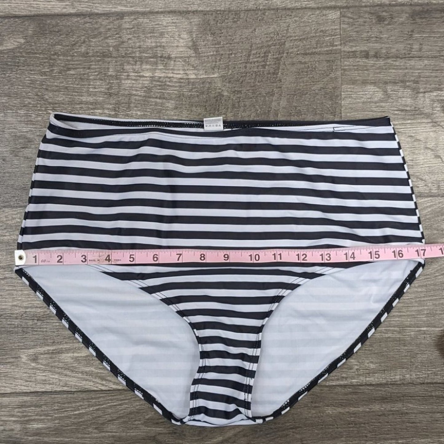 CharmLeaks Floral Ruffle Stripe Bikini Size XL
