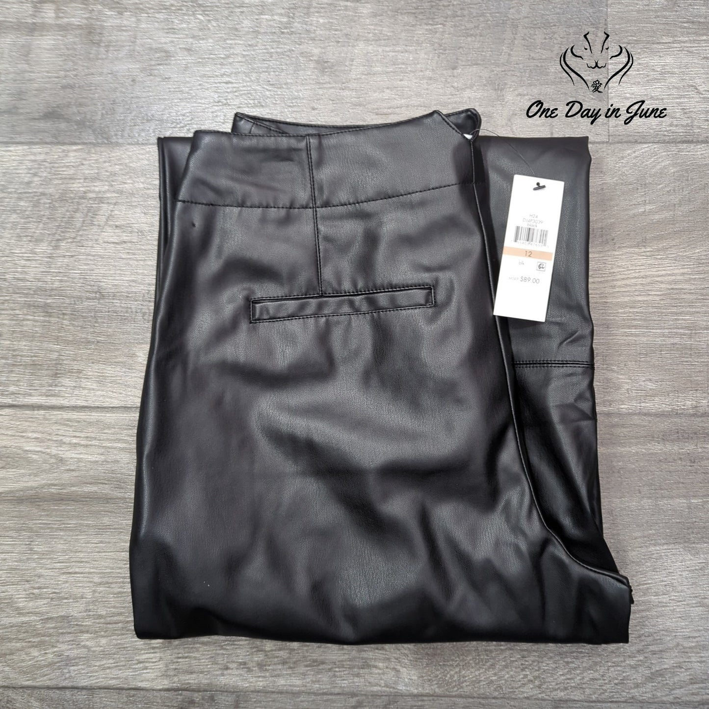 DKNY Jeans Faux Leather Pants Size 12