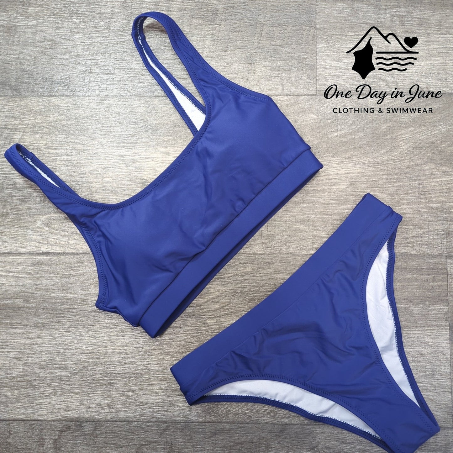 Aqua Eve Crop Top Bikini Swimsuit Size S