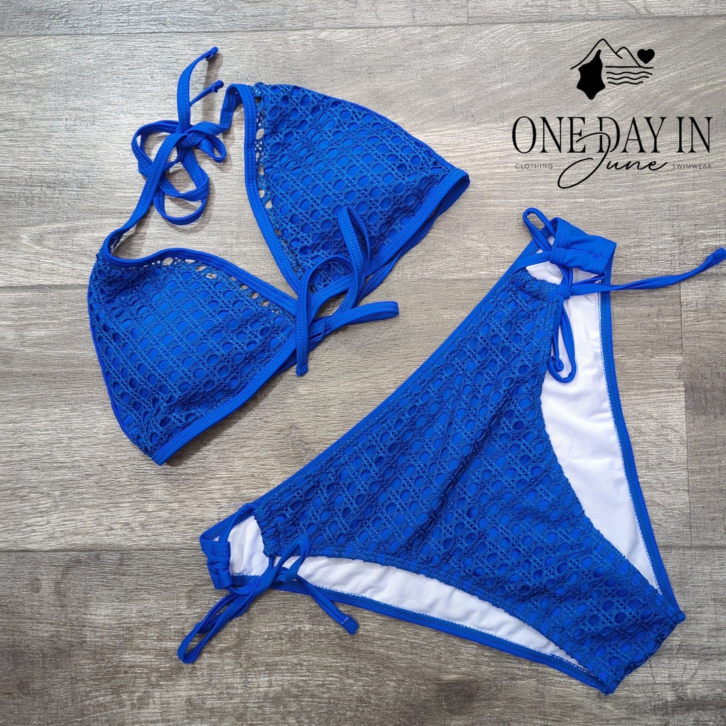 Zaful Halter Tie Side Bikini Swimsuit Size L
