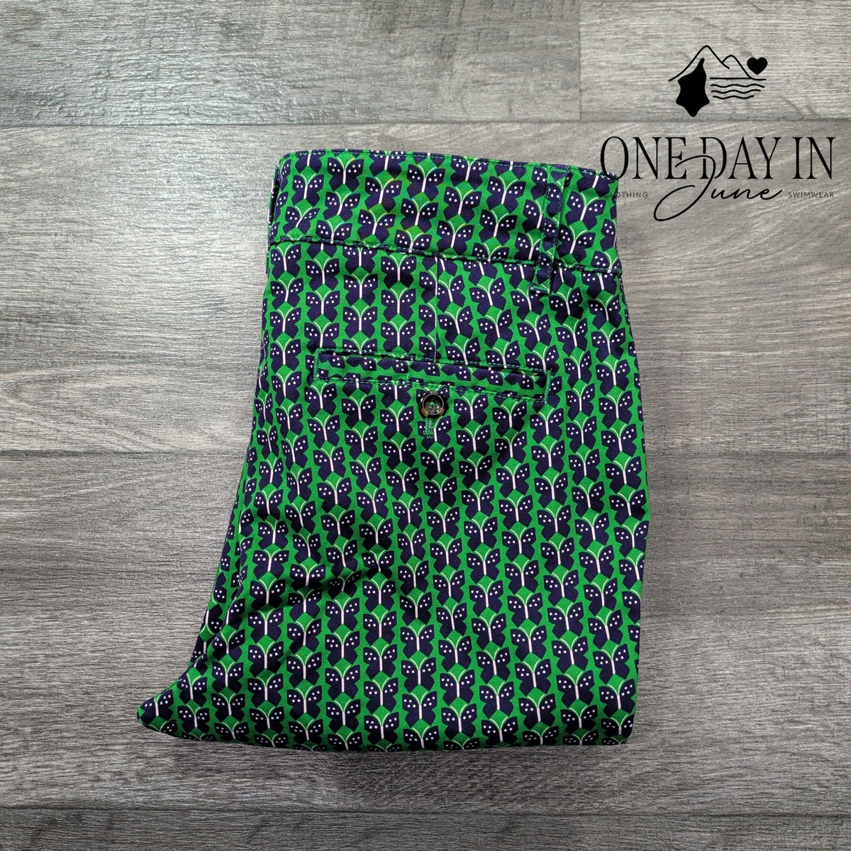 Anthropologie Butterfly Print Cropped Pants Green Navy Blue NWT $118 Size 10